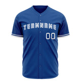 Custom Royal Baseball Jersey (With White Color)