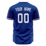 Custom Royal Baseball Jersey (With White Color)