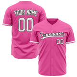 Custom Pink Baseball Jersey (With White Color)