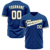 Custom Blue Baseball Jersey (With White Color)