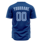 Custom Blue Baseball Jersey (With Light Blue Color)