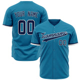 Custom Panther Blue Baseball Jersey (With Navy Color)