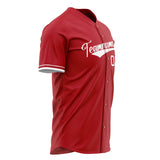 Custom Red Baseball Jersey (With White Color)