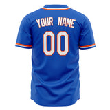 Custom Thunder Blue Baseball Jersey (With White Color)