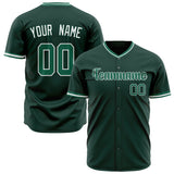 Custom Green Baseball Jersey (With Kelly Green Color)