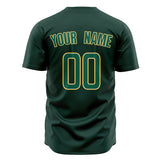 Custom Green Baseball Jersey (With Kelly Green Color)