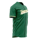 Custom Kelly Green Baseball Jersey (With White Color)