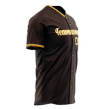 Custom Brown Baseball Jersey (With Cream Color)