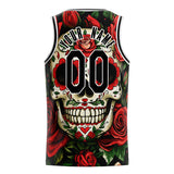 Custom Red Skull Basketball Jersey