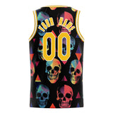 Custom Red Skull Basketball Jersey