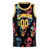 Custom Red Skull Basketball Jersey