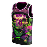 Custom Purple Skull Basketball Jersey