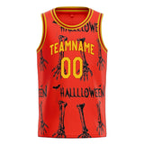 Custom Red Skull Basketball Jersey