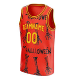 Custom Red Skull Basketball Jersey