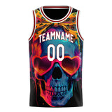 Custom Red Skull Basketball Jersey