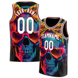 Custom Red Skull Basketball Jersey