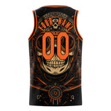 Custom Black Skull Basketball Jersey