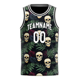 Custom Green Skull Basketball Jersey