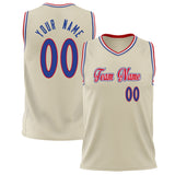 Custom Cream Royal Solid Color Basketball Jersey BS02240626LJ058