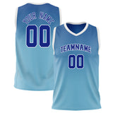 Custom Blue Royal Fade Basketball Jersey BS02240626ZX029