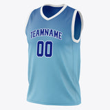 Custom Blue Royal Fade Basketball Jersey