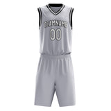 Custom White White Solid Color Basketball Jersey