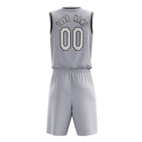 Custom White White Solid Color Basketball Jersey