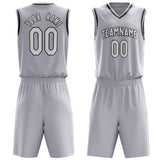 Custom White White Solid Color Basketball Jersey