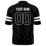 Custom Black White Solid Colour Football Jersey