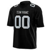 Custom Black Gray Solid Colour Football Jersey