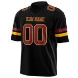 Custom Black Maroon Solid Colour Football Jersey