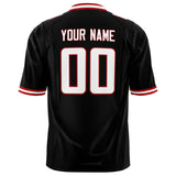 Custom Black White Solid Colour Football Jersey