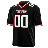 Custom Black White Solid Colour Football Jersey