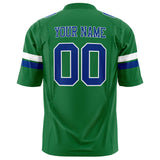 Custom Grass Green Royal Solid Colour Football Jersey