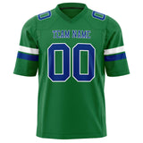 Custom Grass Green Royal Solid Colour Football Jersey