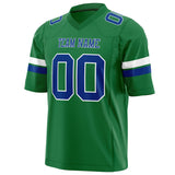 Custom Grass Green Royal Solid Colour Football Jersey