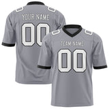 Custom Gray White Solid Colour Football Jersey