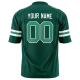 Custom Kelly Green Green Solid Colour Football Jersey