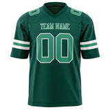 Custom Kelly Green Green Solid Colour Football Jersey