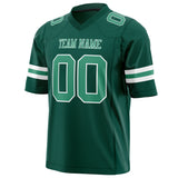 Custom Kelly Green Green Solid Colour Football Jersey