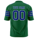 Custom Kelly Green Royal Solid Colour Football Jersey