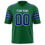 Custom Kelly Green Royal Solid Colour Football Jersey