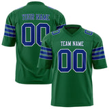 Custom Kelly Green Royal Solid Colour Football Jersey