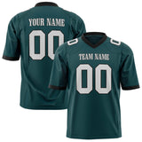 Custom Midnight Green Gray Solid Colour Football Jersey FT01240725MI267