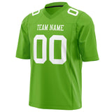 Custom Neon Green White Solid Colour Football Jersey