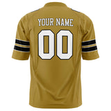 Custom Old Gold White Solid Colour Football Jersey