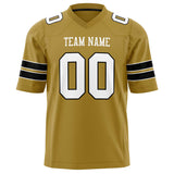 Custom Old Gold White Solid Colour Football Jersey