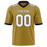 Custom Old Gold White Solid Colour Football Jersey