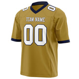 Custom Old Gold White Solid Colour Football Jersey