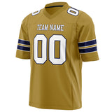 Custom Old Gold White Solid Colour Football Jersey